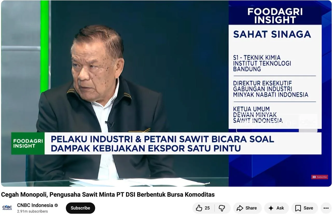 Sahat Sinaga: Pelaku Usaha Dukung Ekspor Lewat PT DSI, Usulkan Bentuk Bursa Komoditas