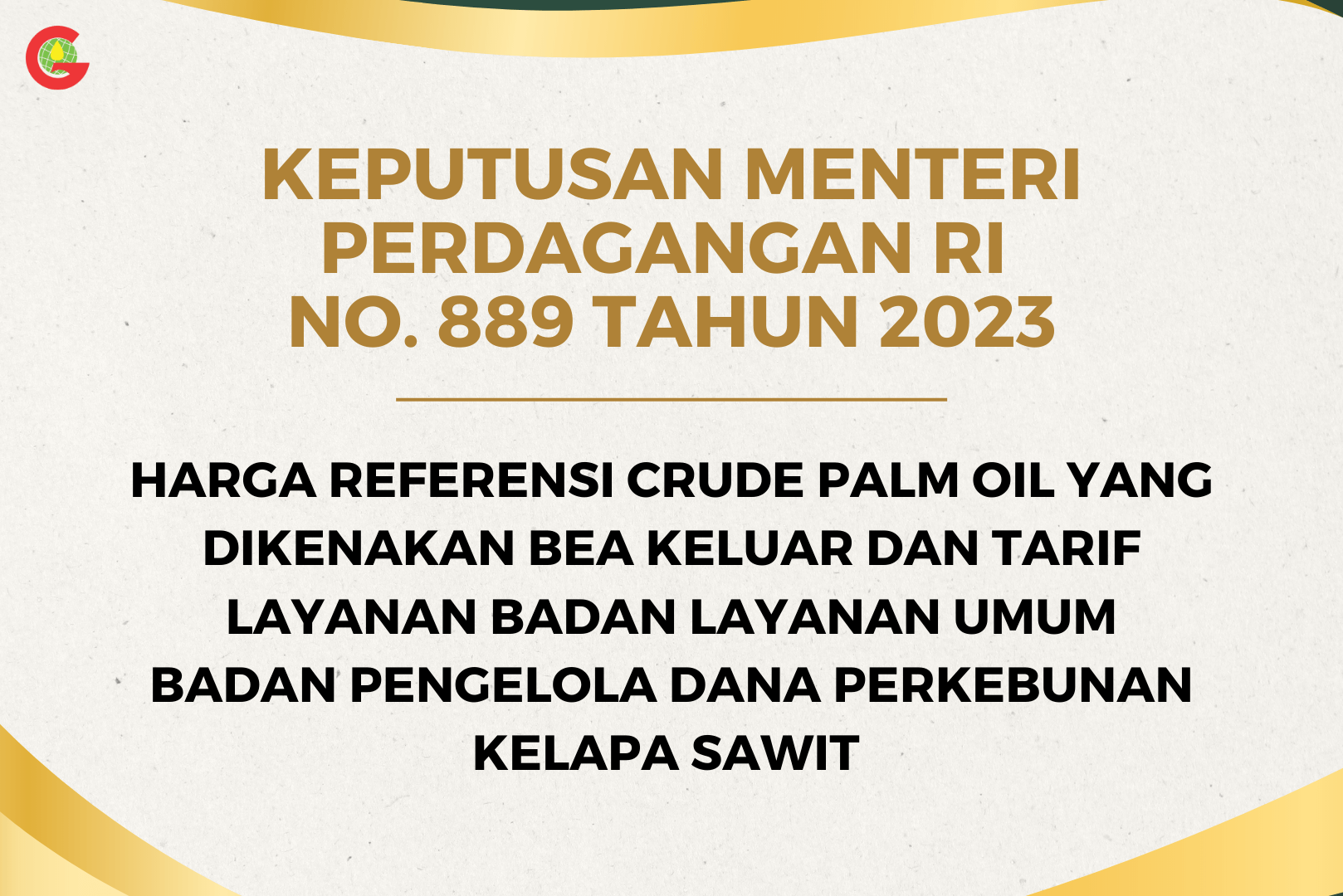 Kepmendag RI no. 889 Tahun 2023